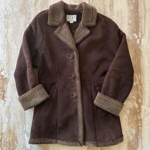 Incredible Brown Sheepskin Coat